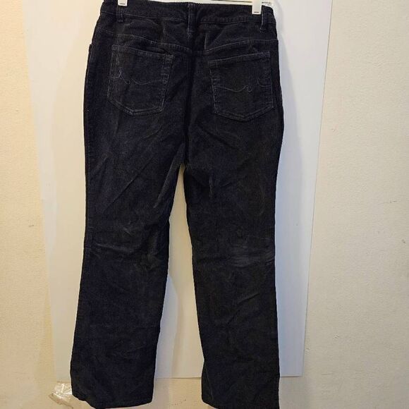 St. JOHNS BAY PETITE stretch corduroy pants Navy Blue size 8P - Picture 5 of 5